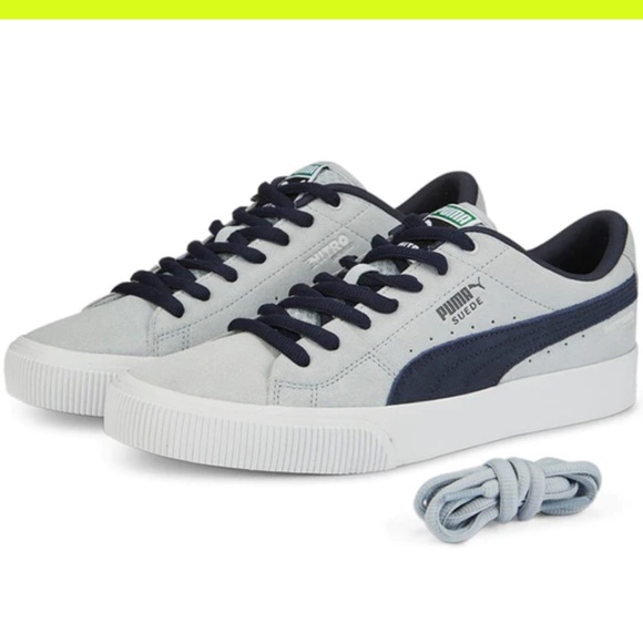 Puma Other - PUMA Suede Skate Nitro 'Platinum Grey Parisian Night' 386082-01 SIZE 9.5